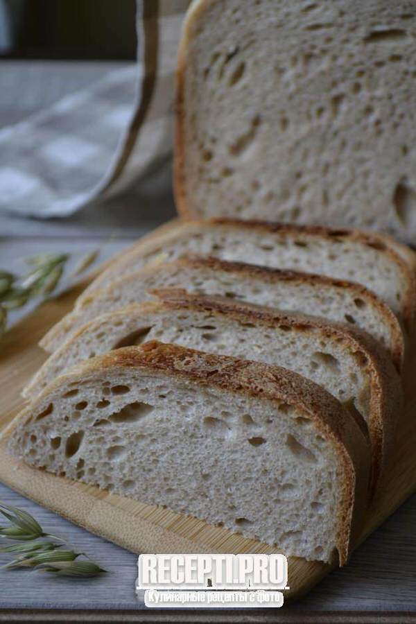 Бездрожжевой хлеб в хлебопечке на закваске