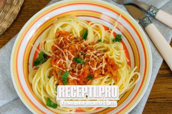 Чечевичная подлива к спагетти