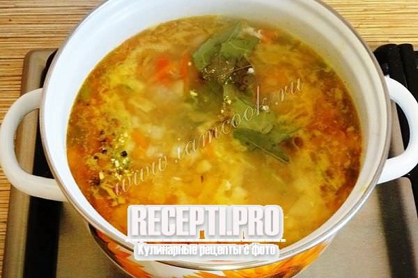 Картофельный суп с болгарским перцем