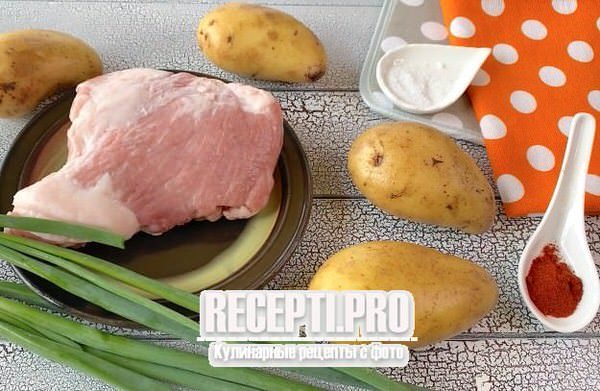 Картофель с мясом в микроволновке