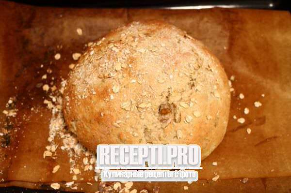 Хлеб с овсяной мукой в духовке