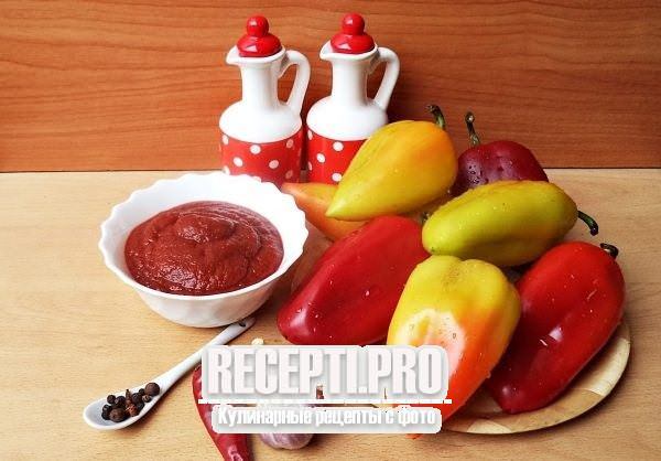 Пропорции болгарского перца на лечо с томатом