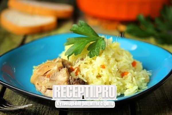 Курица с рисом и морковью