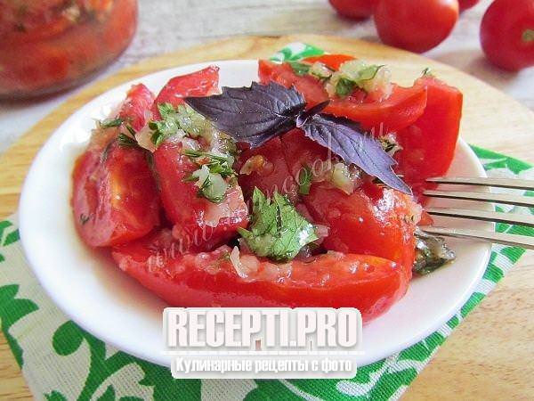Маринованные помидоры с перцем за 30 минут