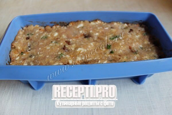Мясной хлеб с вялеными помидорами и сыром