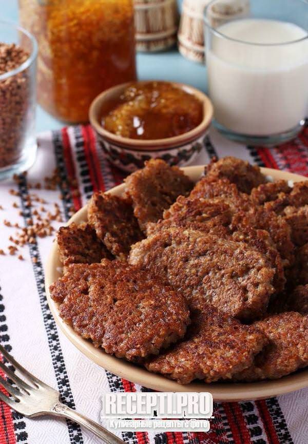 Оладьи из варёной гречки