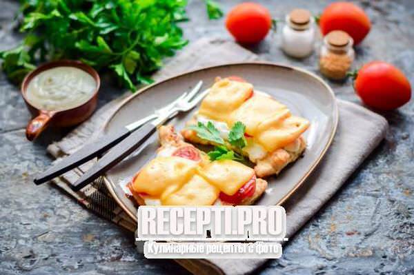 Отбивные из индейки с сыром и помидорами — пошаговый рецепт с фото