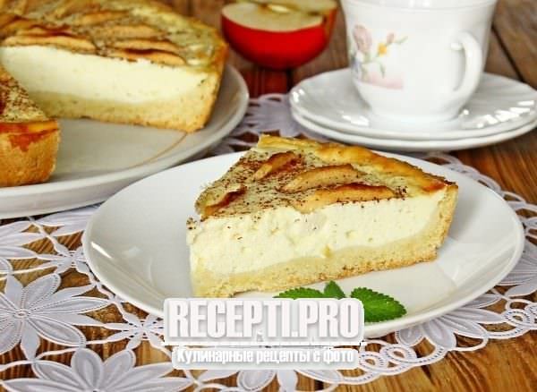 Песочный пирог с творогом