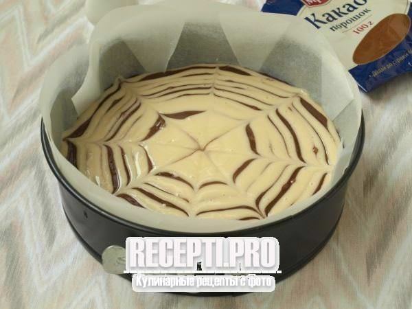 Пирог Зебра на кефире без манки – пошаговый рецепт с фото на баштрен.рф
