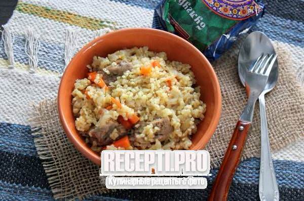 Плов из булгура в мультиварке