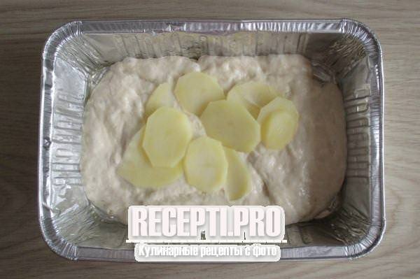 Постный пирог с картошкой