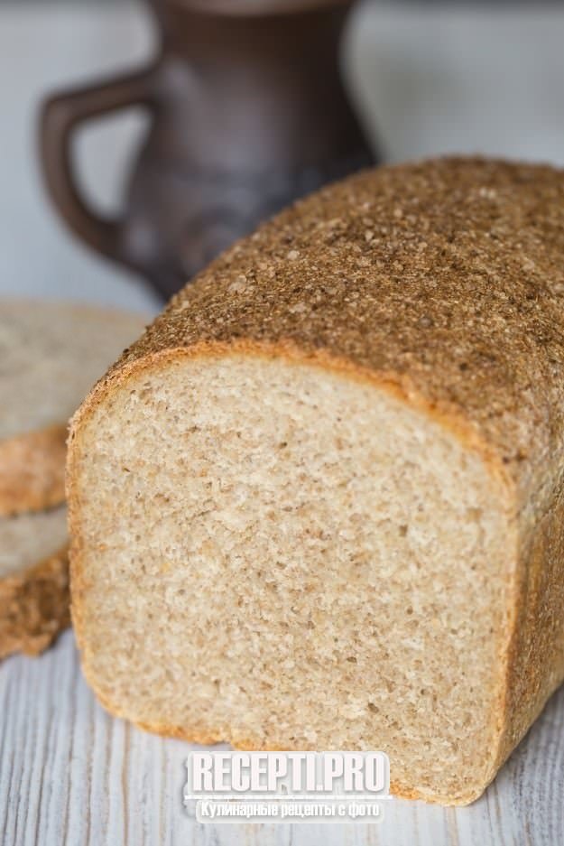 Пшенично-ржаной хлеб с ржаными отрубями