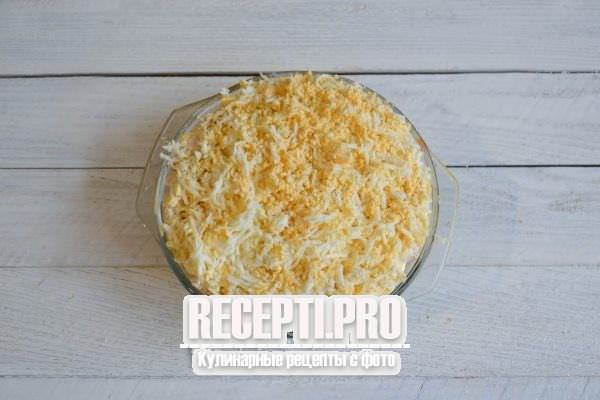 Классический салат грибная поляна с курицей и шампиньонами рецепт с фото пошагово