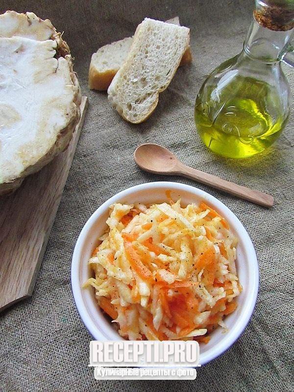 Салат из корня сельдерея и моркови