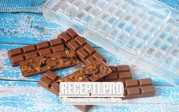 Шоколад с сухофруктами в домашних условиях