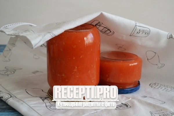 Сок томатный с мякотью на зиму