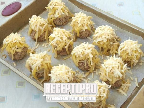 Стожки из мясного фарша с картофелем