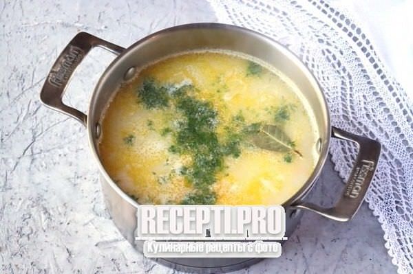 Как приготовить Овощной суп с плавленым сыром рецепт пошагово