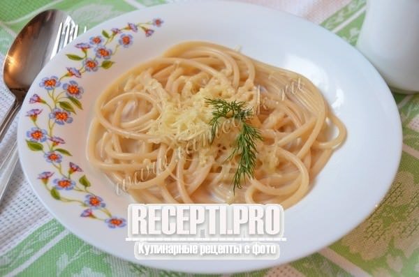 Сырный соус для спагетти