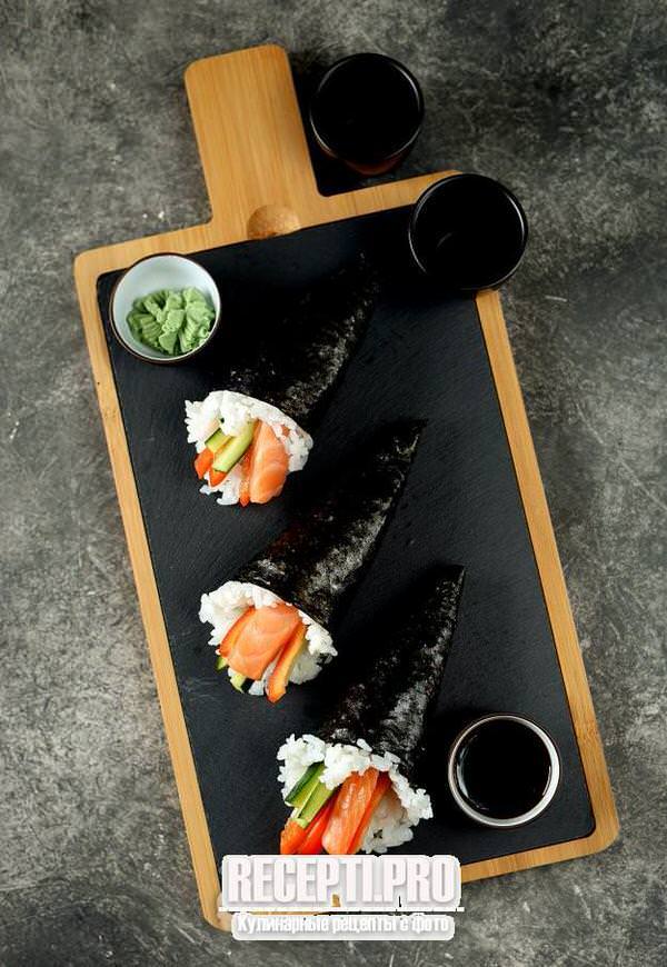 Темаки суши (суши-кулечки)