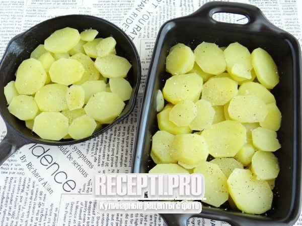 Треска, запеченная с картошкой в духовке