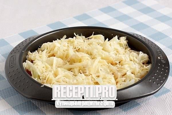 Цветная капуста с яйцом и сыром в духовке